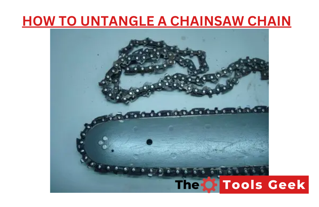 How to Untangle a Chainsaw Chain