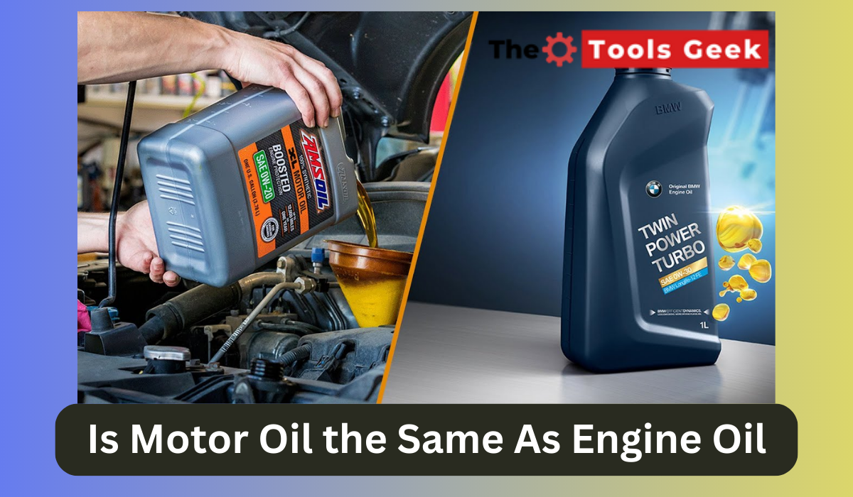 Is Motor Oil the Same As Engine Oil